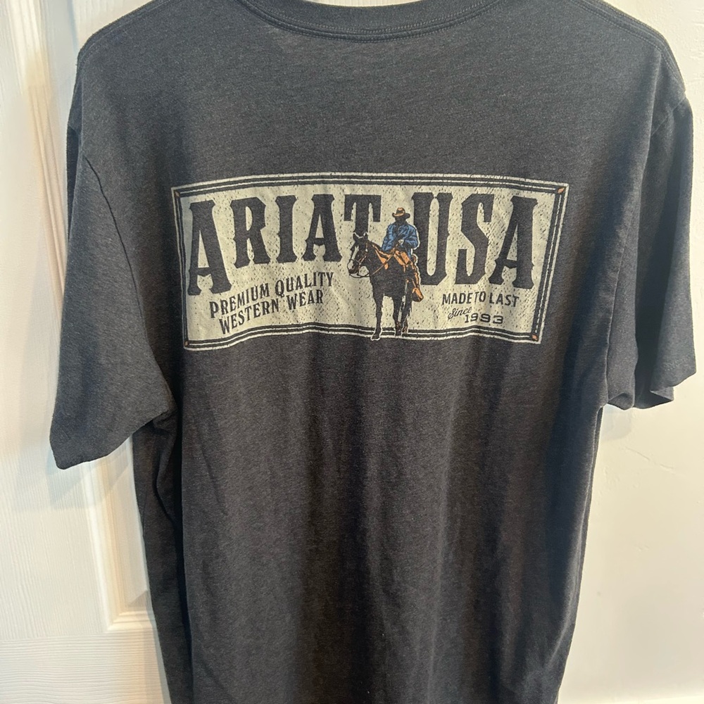 Ariat Men's Charcoal Tee - Picture 2 of 3